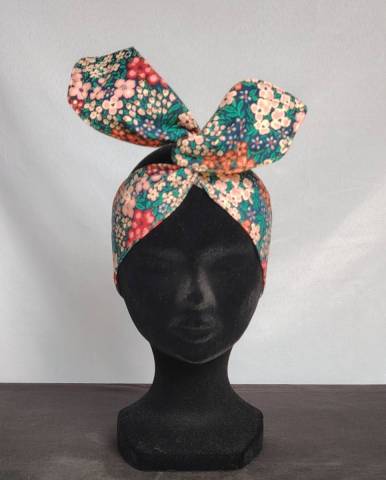 BANDEAU MAGIQUE FLEURI TURQUOISE