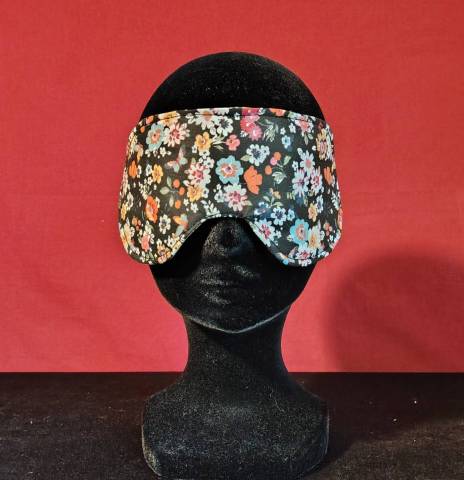 Masque de nuit Black flowers