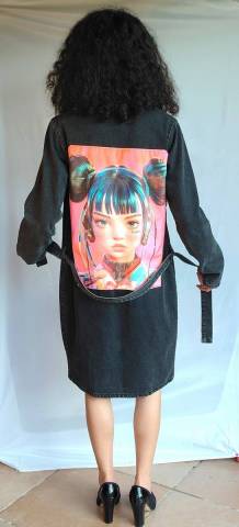 Veste longue en Jean