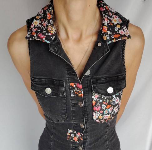 ROBE FLEURIE NOIRE