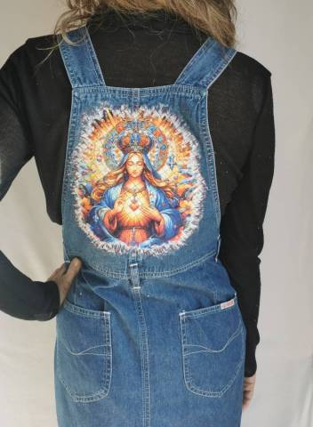 Robe en jean personnalis�e