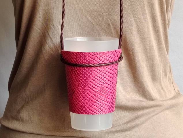 Porte Gobelet Oukil� rose