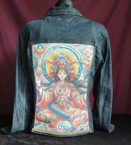Veste en jean customis�e ZEN