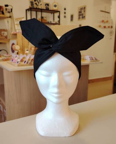 bandeau noir pour cheveux, bandeau magique